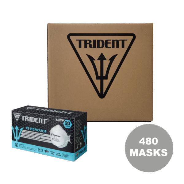 Trident® P2 Level 3 Surgical Respirator - Carton 480 Masks